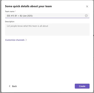 TeamCreation
